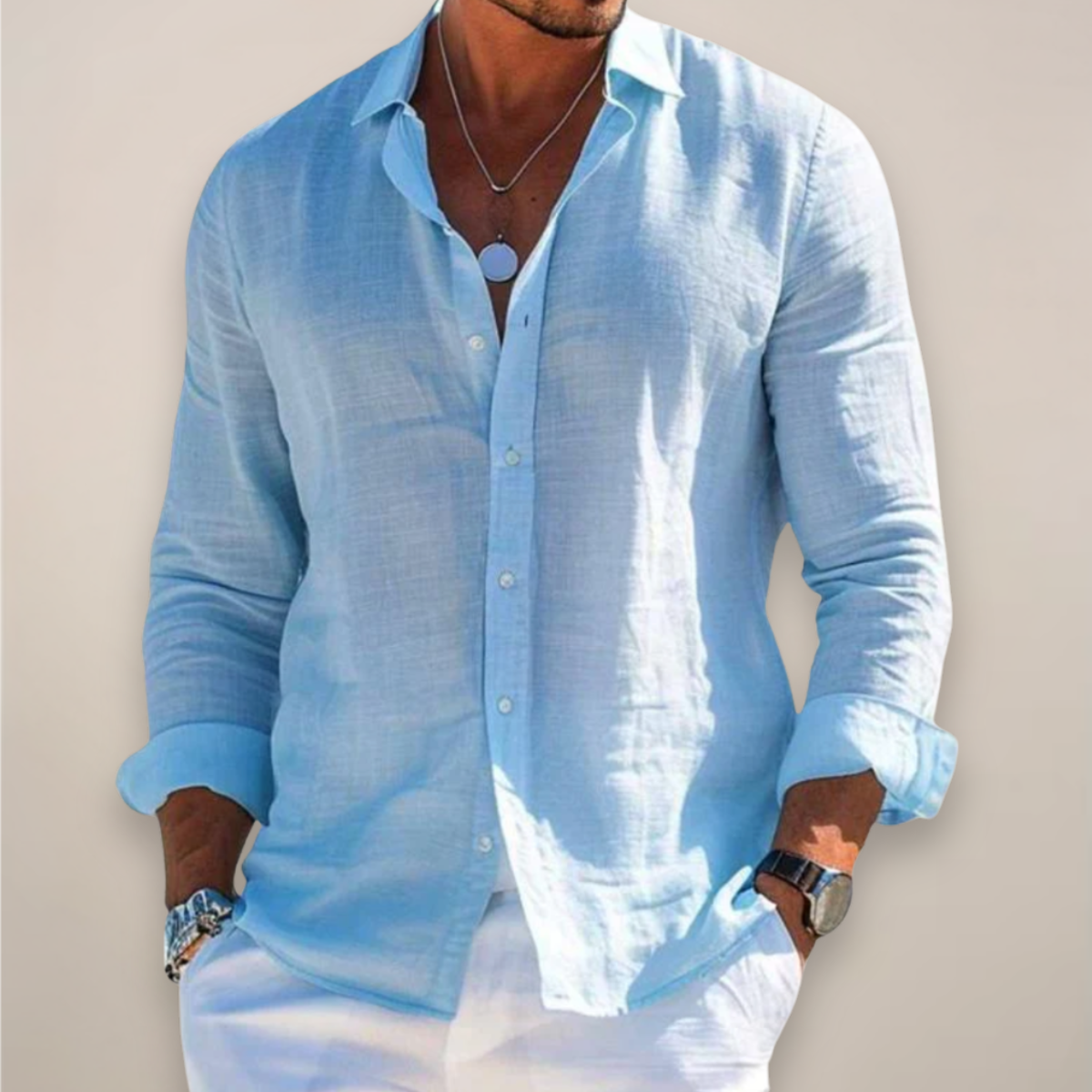 Vaelen Linen Button Shirt