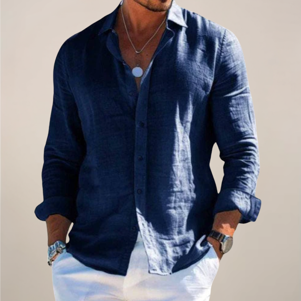 Vaelen Linen Button Shirt