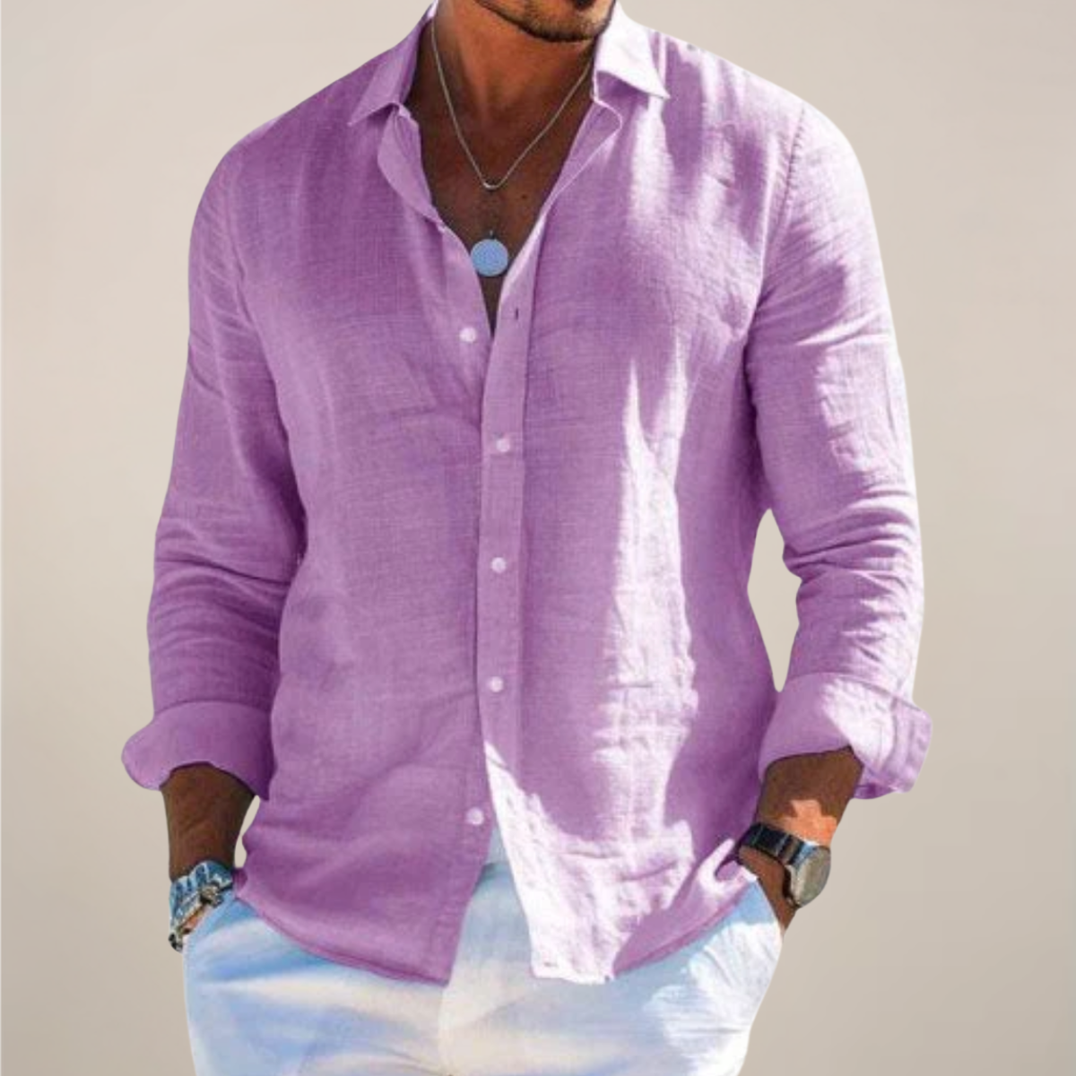 Vaelen Linen Button Shirt