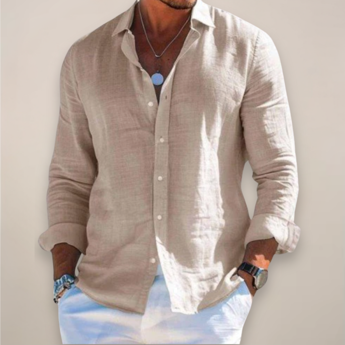 Vaelen Linen Button Shirt
