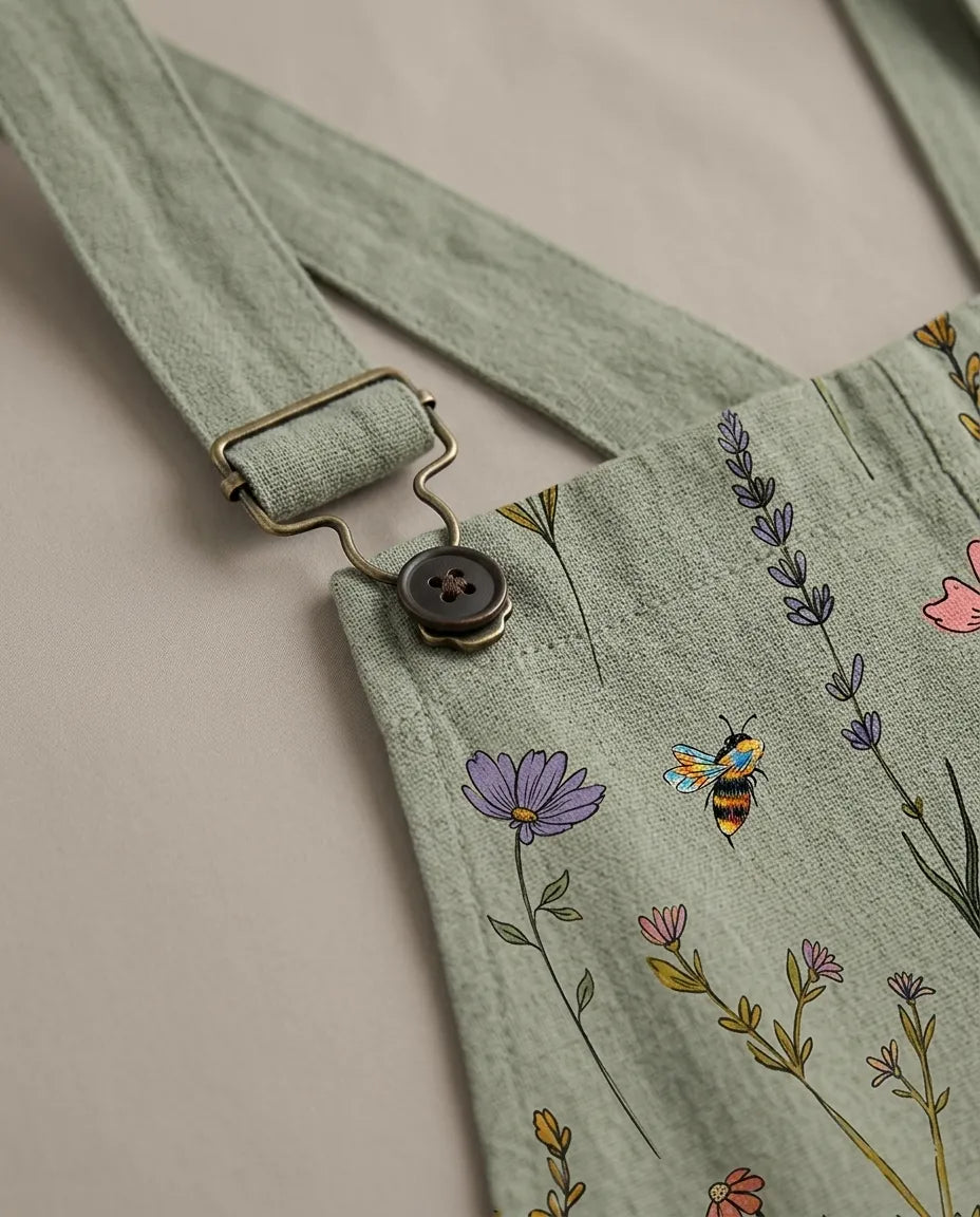 Botanical Dungaree Jumpsuit