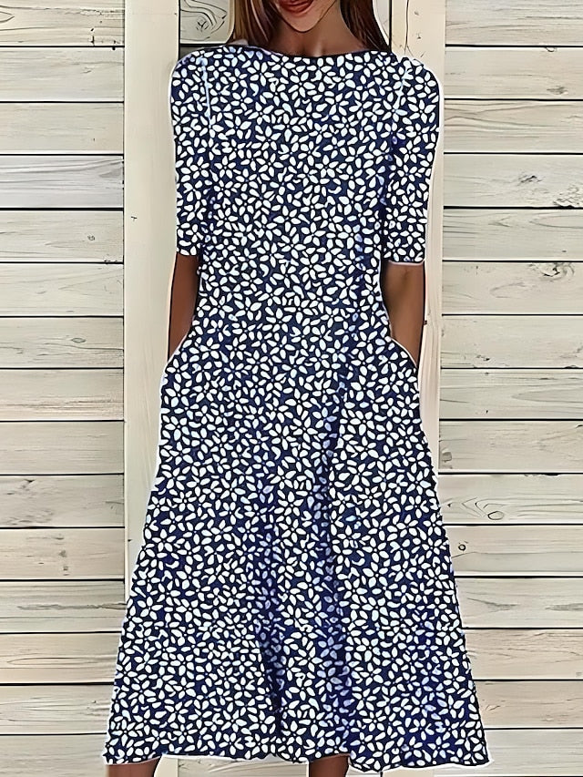 Ravello Coastal Bloom Midi Dress