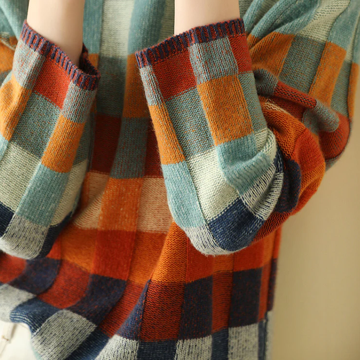 Polperro Patchwork Knit Sweater