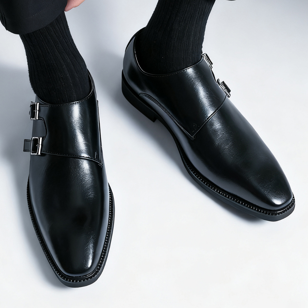 Belgravia Double Monk Leather Loafers