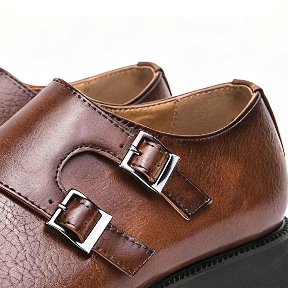 Belgravia Double Monk Leather Loafers