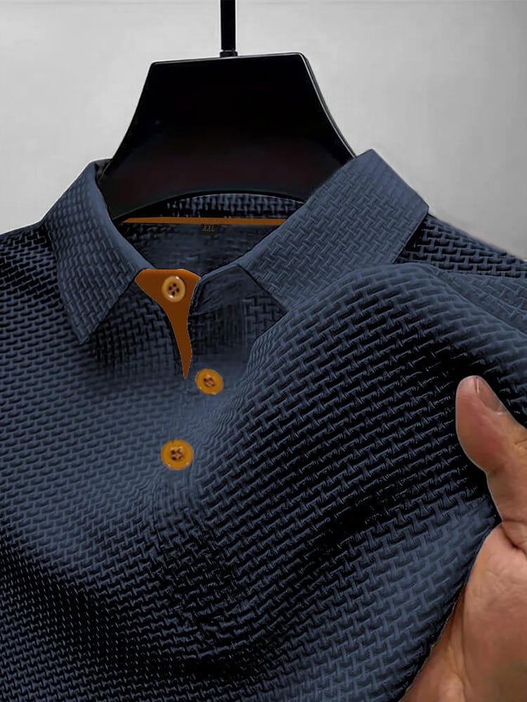 Taveuni Waffle-Knit Polo Shirt