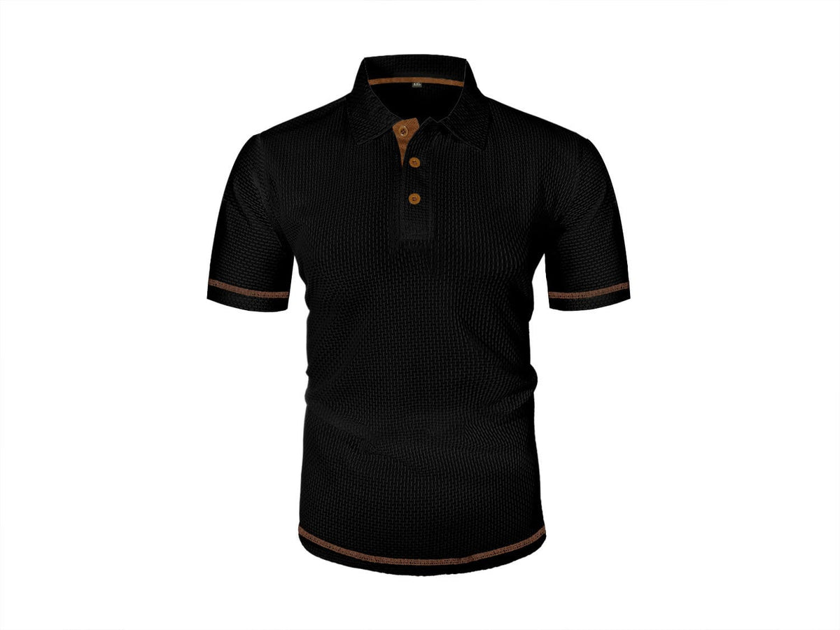 Taveuni Waffle-Knit Polo Shirt