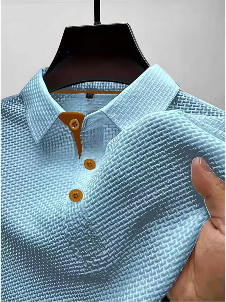 Taveuni Waffle-Knit Polo Shirt