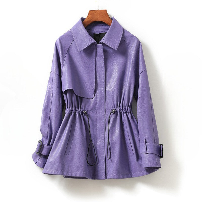 Mala Strana Cinched Leather Jacket