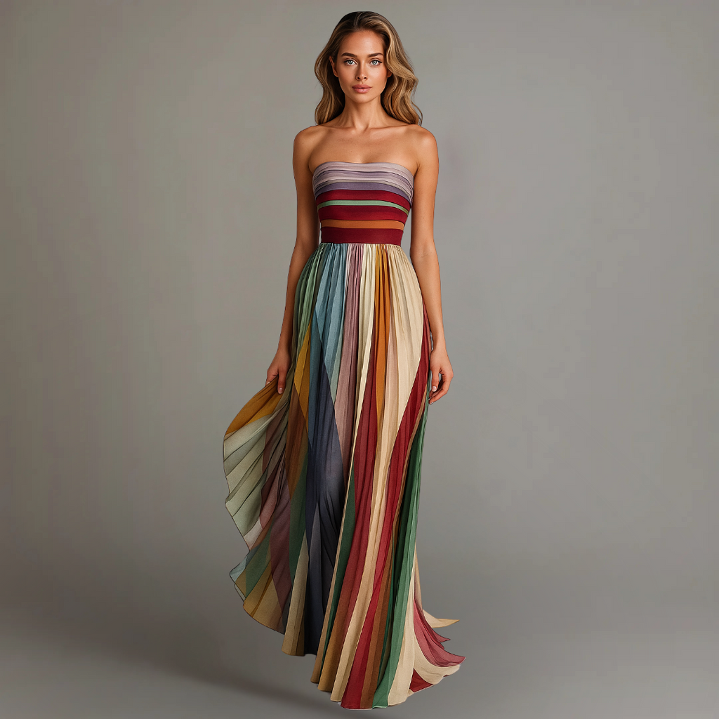 Taormina Pleated Maxi Dress