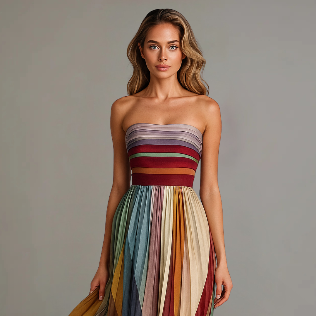 Taormina Pleated Maxi Dress