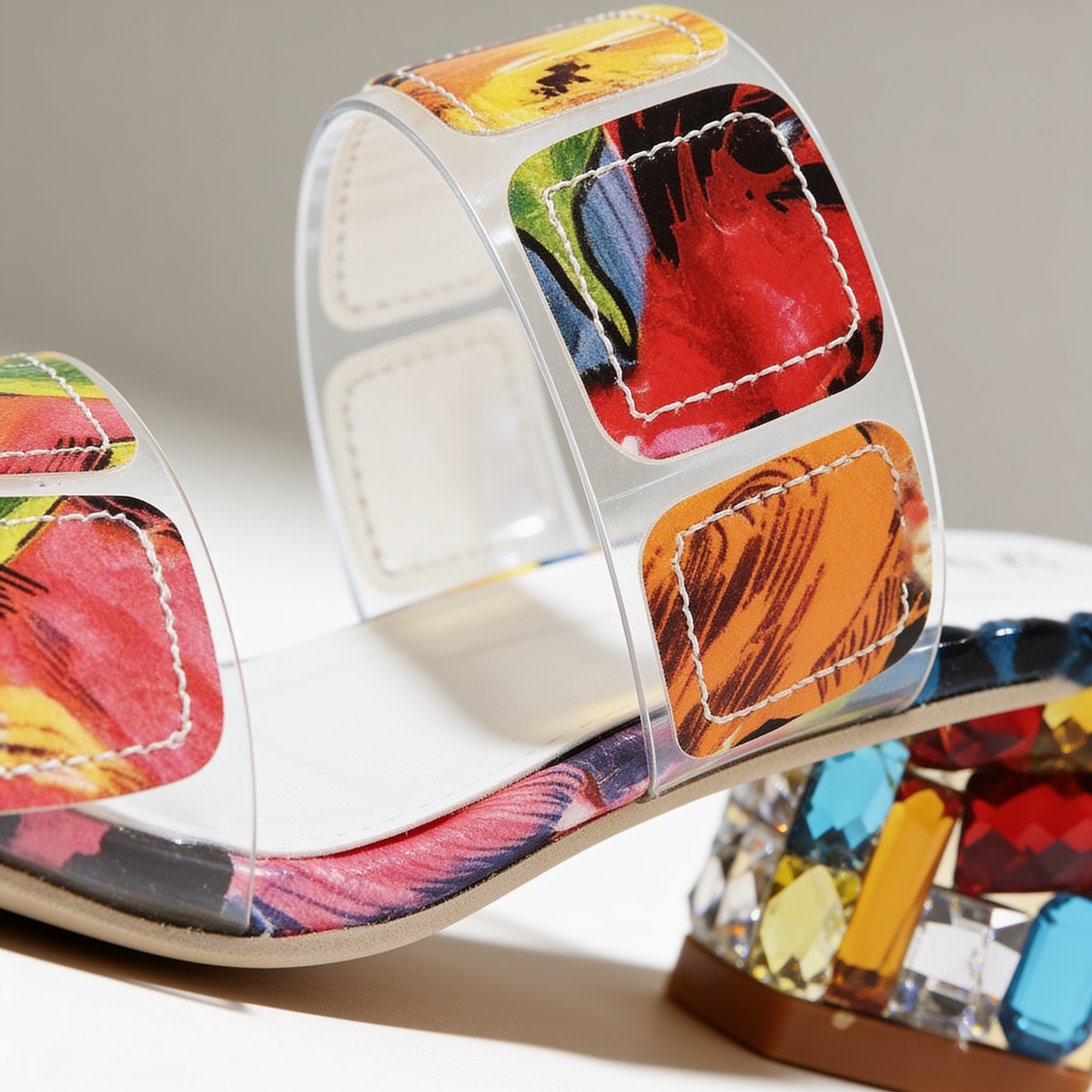 Constance Jewel Heel Sandals