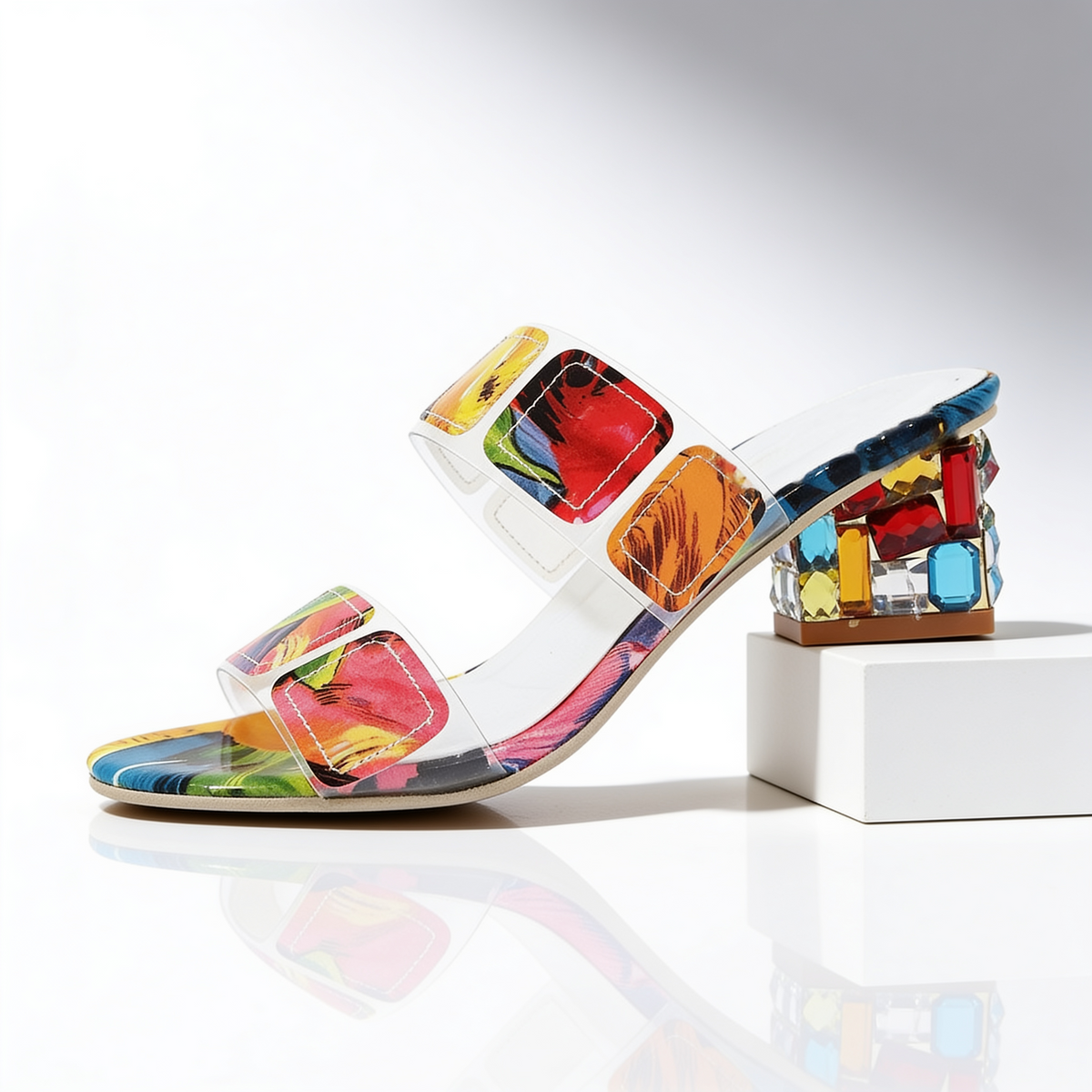 Constance Jewel Heel Sandals