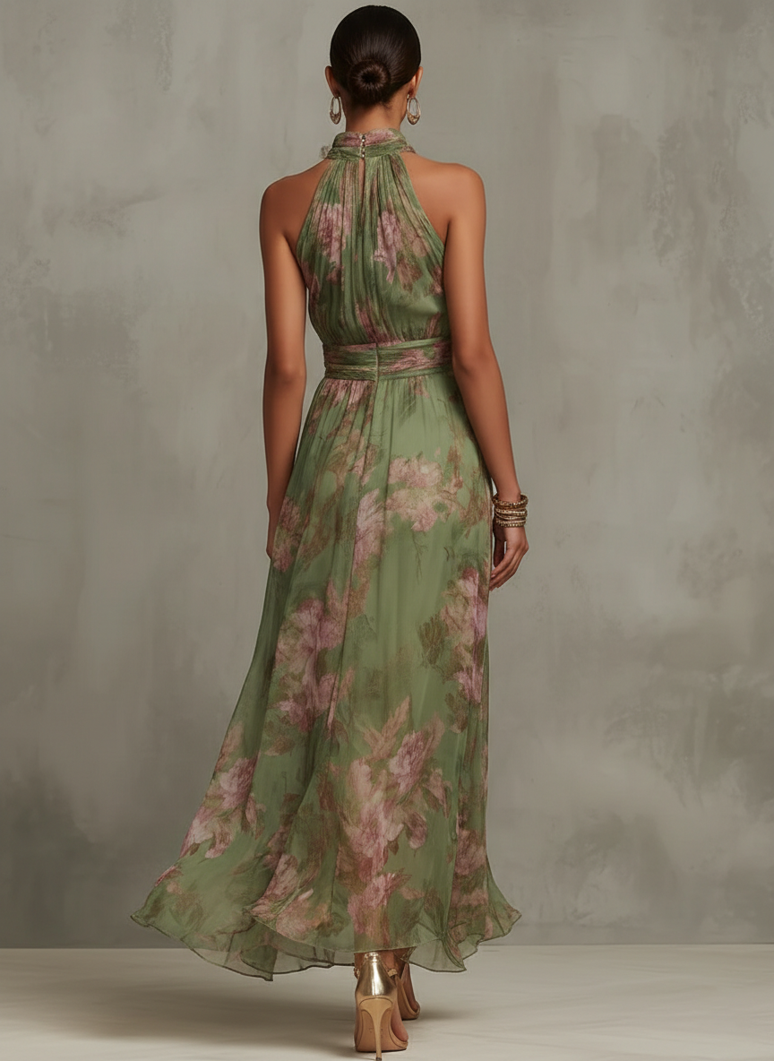 Bellagio Halter Maxi Dress