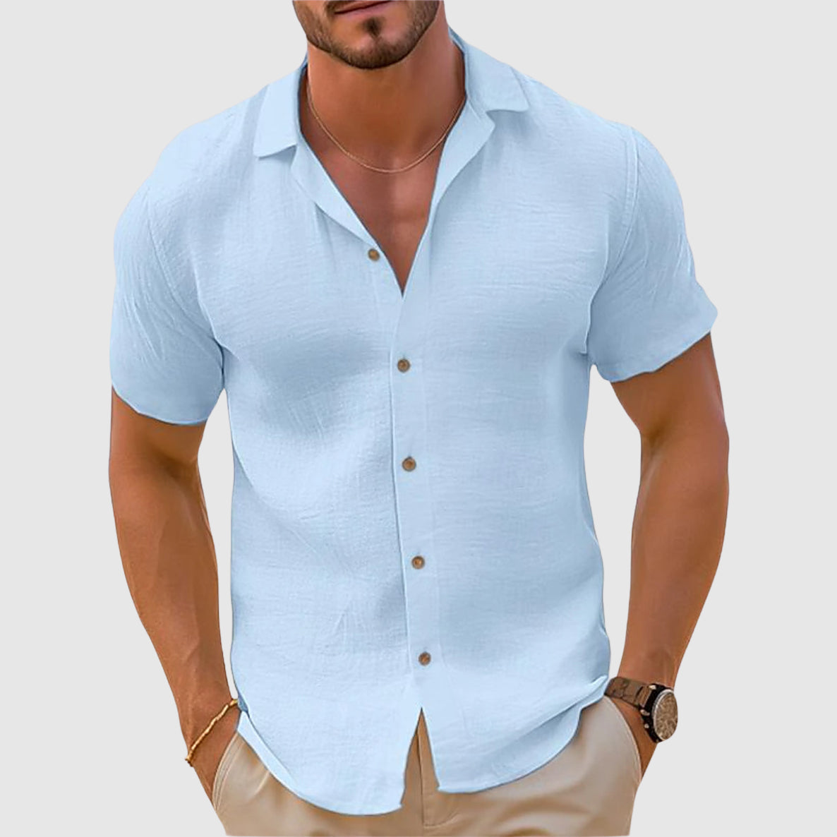 Cannes Linen-Blend Shirt