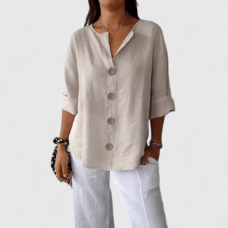 Astraea Button Tunic Blouse