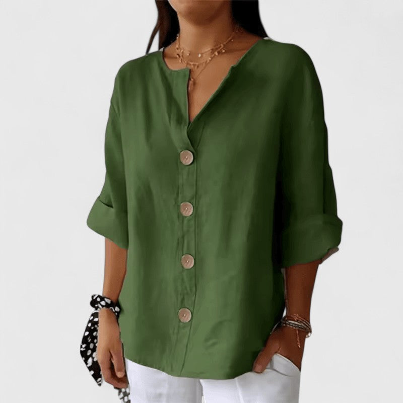 Astraea Button Tunic Blouse