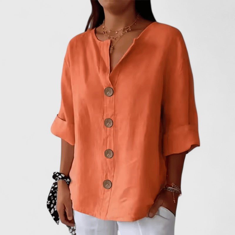 Astraea Button Tunic Blouse