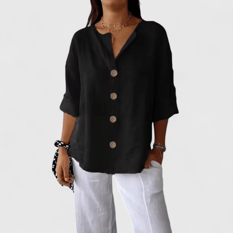 Astraea Button Tunic Blouse