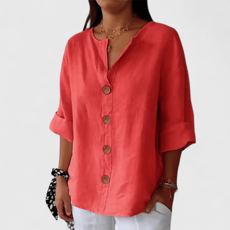 Astraea Button Tunic Blouse