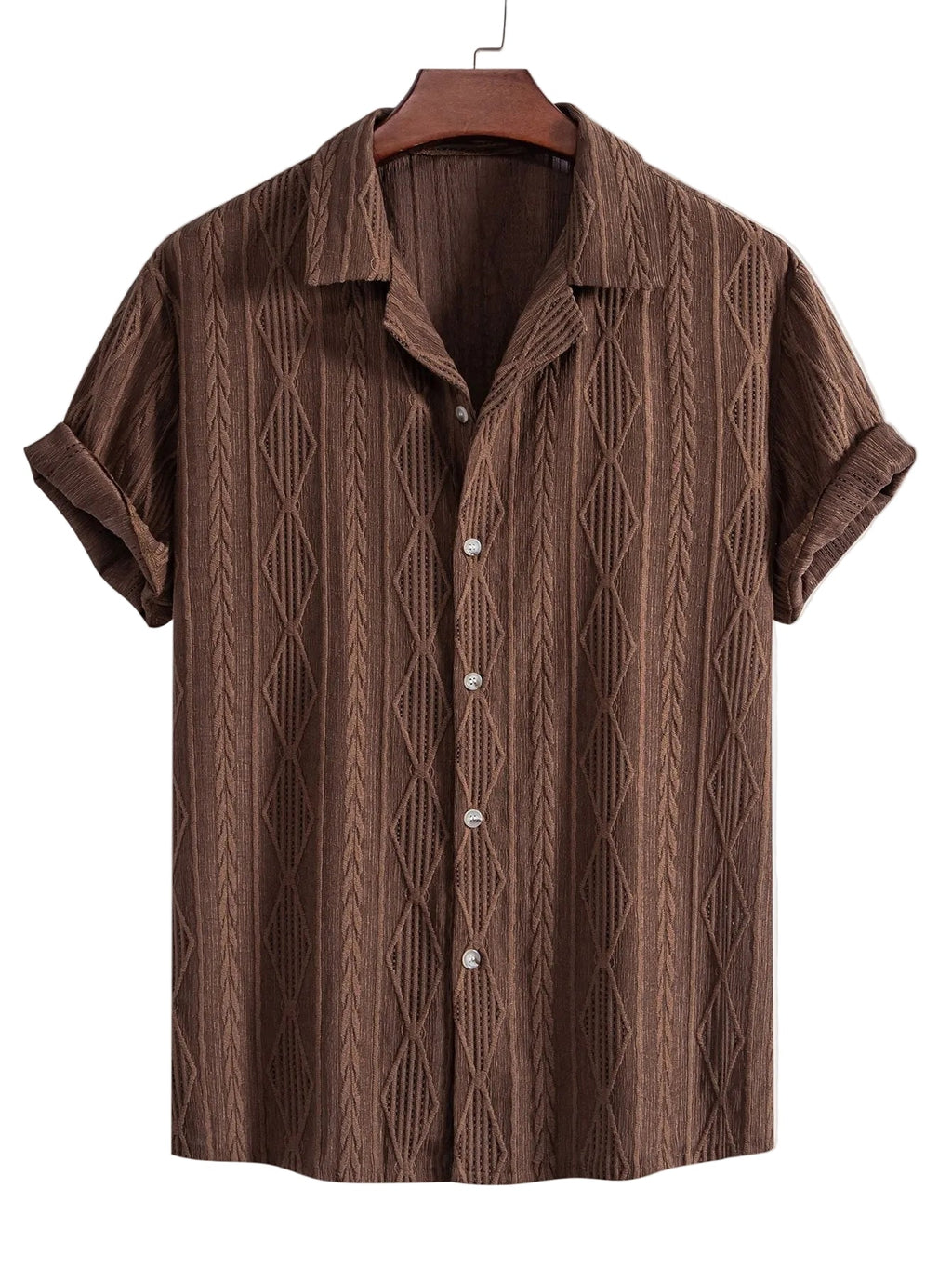Meridian Textured Camp Collar Shirt