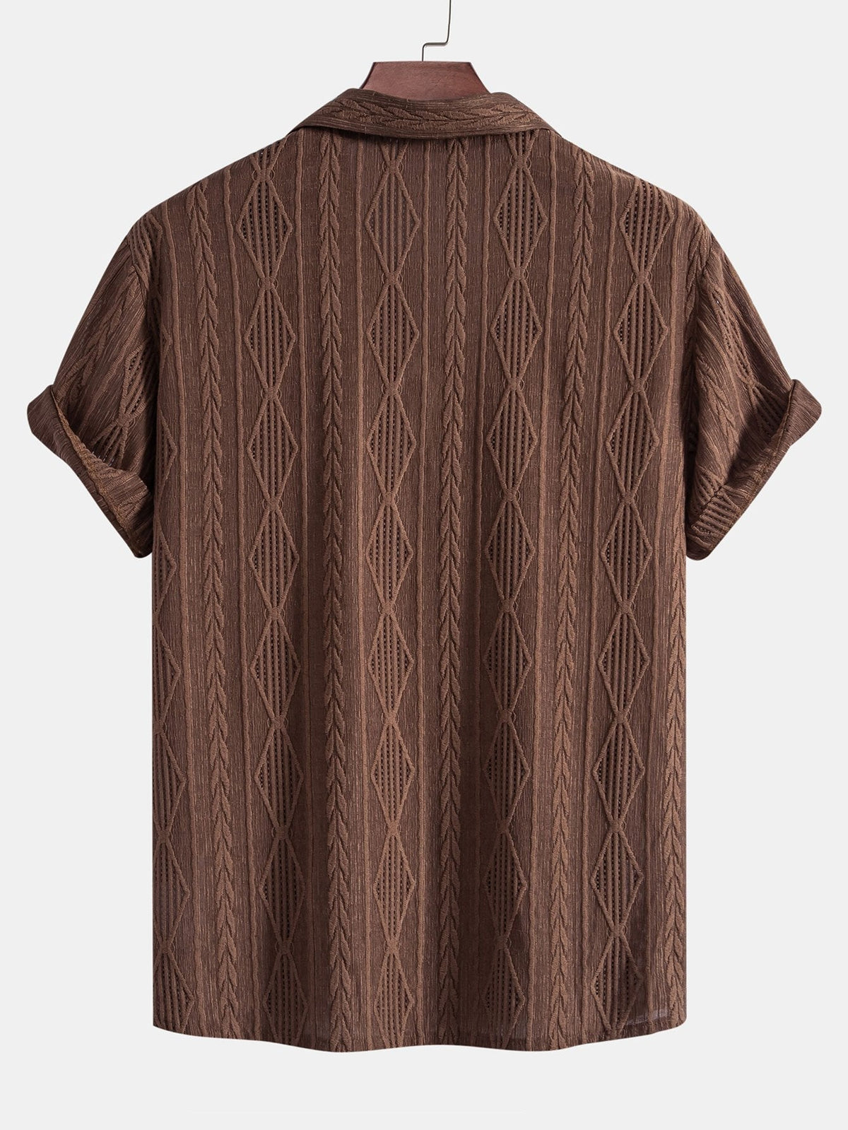 Meridian Textured Camp Collar Shirt