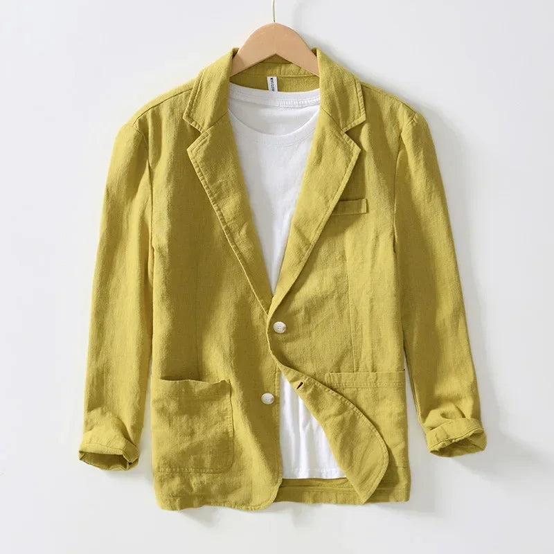 Rockaway Linen-Blend Blazer